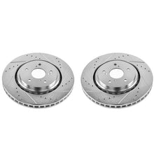 Load image into Gallery viewer, Power Stop 14-16 Acura MDX Front Evolution Drilled &amp; Slotted Rotors - Pair
