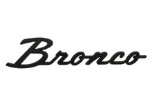 Load image into Gallery viewer, Ford Racing 2021+ Bronco Classic Script Fender Badges - Matte Black (Pair)
