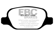 Load image into Gallery viewer, EBC 10-11 Fiat 500 1.4 (Bosch Calipers) Redstuff Rear Brake Pads
