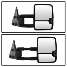 Load image into Gallery viewer, xTune Chevy Silverado 03-06 G2 Heated Amber LED Signal Telescoping Mirrors MIR-CS03S-G2-PWH-AM-SET
