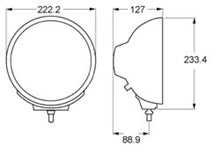 Load image into Gallery viewer, Hella Rallye 4000 series BlackEuro Beam 12V Halogen Lamp with Position Lamp
