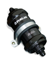Load image into Gallery viewer, Fuelab 818 In-Line Fuel Filter Standard -8AN In/Out 100 Micron Stainless - Black
