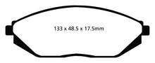 Load image into Gallery viewer, EBC 12-16 Chevrolet Spark 1.2 (Mexico) Greenstuff Front Brake Pads
