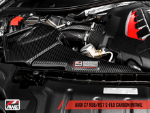 Load image into Gallery viewer, AWE Tuning Audi C7 RS6 / RS7 4.0T S-FLO Carbon Intake V2
