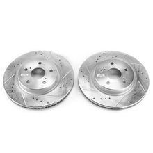 Load image into Gallery viewer, Power Stop 2019 Lexus ES350 Front Evolution Drilled &amp; Slotted Rotors - Pair
