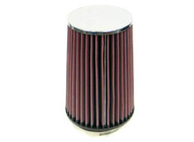 Load image into Gallery viewer, K&amp;N Universal Chrome Filter 3 1/2 inch FLG / 5 1/2 inch Bottom / 4 1/2 inch Top / 8 inch Height
