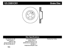 Load image into Gallery viewer, Centric Premium 03-18 Porsche Cayenne Front Right CRYO-STOP Rotor
