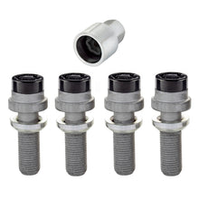 Load image into Gallery viewer, McGard Wheel Lock Bolt Set - 4pk. (Radius Seat) M14X1.5 / 19mm Hex / 35.4mm Shank Length - Black
