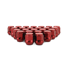 Load image into Gallery viewer, Mishimoto Steel Acorn Lug Nuts M12 x 1.5 - 24pc Set - Red
