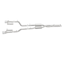 Load image into Gallery viewer, MagnaFlow Cat-Back, SS, 2.5in, Quad Split Rear 3.5in Tip 2015 Dodge Challenger 3.6L V6
