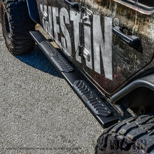 Load image into Gallery viewer, Westin 18-22 Jeep Wrangler JLU 4dr R5 Nerf Step Bars - Tex. Blk
