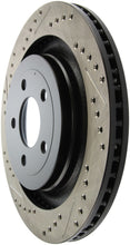 Load image into Gallery viewer, StopTech Slotted &amp; Drilled Sport Brake Rotor - 2015 Ford Mustang GT - Rear Right
