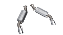 Load image into Gallery viewer, QTP 16-18 Chevrolet Camaro SS 6.2L 304SS AR3 Axle Back Exhaust w/4.5in Dual Tips
