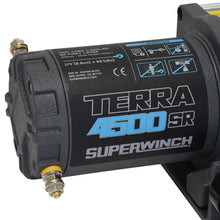 Load image into Gallery viewer, Superwinch 4500 LBS 12V DC 1/4in x 50ft Synthetic Rope Terra 4500SR Winch - Gray Wrinkle
