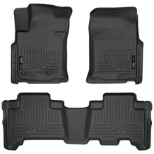 Load image into Gallery viewer, Husky Liners 10-12 Toyota 4Runner/Lexus GX460 WeatherBeater Combo Black Floor Liners
