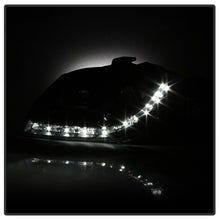 Load image into Gallery viewer, Spyder Audi A4 06-08 Projector Headlights Halogen Model Only - DRL Black PRO-YD-AA405-DRL-BK
