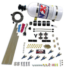 Load image into Gallery viewer, Nitrous Express 8 Cyl Piranha Direct Port 4 Solenoids Nitrous Kit (200-500HP EFI Jets) w/10lb Bottle

