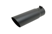 Load image into Gallery viewer, Gibson Round Single Wall Angle-Cut Tip - 4in OD/3.5in Inlet/12in Length - Black Ceramic
