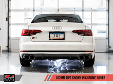 Load image into Gallery viewer, AWE Tuning Audi B9 S4 SwitchPath Exhaust - Non-Resonated (Silver 102mm Tips)
