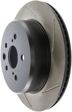 Load image into Gallery viewer, StopTech 13-14 Lexus GS300/350/400/430 Slotted Sport Rear Left Brake Rotor
