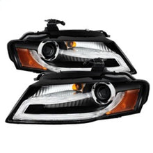 Load image into Gallery viewer, Spyder Audi A4 09-12 Projector Headlights Xenon/HID Model Only - DRL LED Blk PRO-YD-AA408-HID-DRL-BK
