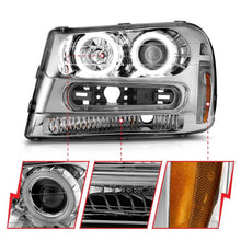 Load image into Gallery viewer, ANZO 02-09 Chevrolet Trailblazer Projector Headlights w/ Halo Chrome Housing (Non-LT Models)
