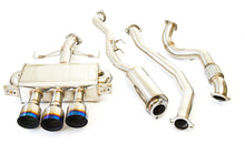 Load image into Gallery viewer, Invidia 17-19 Honda Civic Type R Q300 Triple Titanium Tip Cat-back Exhaust
