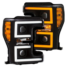 Load image into Gallery viewer, ANZO LED Headlights 17-18 Ford F-250 Super Duty Plank-Style L.E.D. Headlight Black (Pair)
