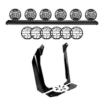 Load image into Gallery viewer, KC HiLiTES 97-06 Jeep TJ 50in. Overhead Xross Bar Kit w/(6) SlimLite LED Lights - Black
