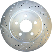 Load image into Gallery viewer, StopTech Select Sport 2011-2012 Dodge Challenger RT Drilled and Slotted Rear Right Brake Rotor
