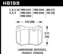 Load image into Gallery viewer, Hawk 86-89 Mercedes 560SL / 77-88 Porsche 924 / 78-81 928 / 83-89 944 HT-10 Front Race Brake Pads
