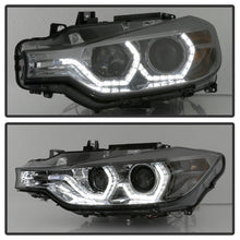 Load image into Gallery viewer, Spyder 12-14 BMW F30 3 Series 4DR Projector Headlights - LED DRL - Smoke (PRO-YD-BMWF3012-DRL-SM)
