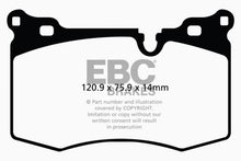 Load image into Gallery viewer, EBC 09-14 Mini Hardtop 1.6 Turbo J.C Works Redstuff Front Brake Pads
