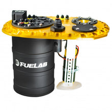 Load image into Gallery viewer, Fuelab Quick Service Surge Tank w/No Lift Pump &amp; Twin Screw 500LPH Brushless Pump - Gold
