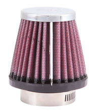 Load image into Gallery viewer, K&amp;N Universal Chrome Filter-Round Tapered-1.688in Flange ID x 2in Top OD x 3in Base OD x 2.75in H
