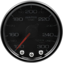 Load image into Gallery viewer, Autometer Spek-Pro Gauge Water Temp 2 1/16in 300f Stepper Motor W/Peak &amp; Warn Blk/Smoke/Blk
