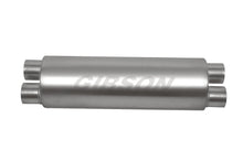 Load image into Gallery viewer, Gibson SFT Superflow Dual/Dual Round Muffler - 8x24in/3in Inlet/2.5in Outlet - Stainless
