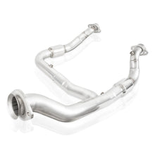 Load image into Gallery viewer, Stainless Works 2015-16 F150 2.7L Downpipe 3in High-Flow Cats Y-Pipe Factory Connection

