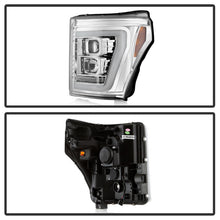 Load image into Gallery viewer, Spyder Ford F250/350/450 11-16 V2 High-Power LED Headlights-White Light Bar-Chrome PRO-YD-FS11V2PL-C
