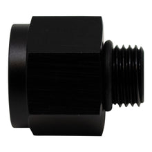 Load image into Gallery viewer, DeatschWerks 6AN ORB Male to M18 X 1.5 Metric Female (Incl O-Ring) - Anodized Matte Black
