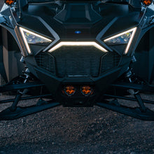 Load image into Gallery viewer, Rigid Industries 2017+ Polaris Pro R/Turbo R Revolve Amber PRO Grille Light Kit
