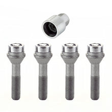 Load image into Gallery viewer, McGard Wheel Lock Bolt Set - 4pk. (Cone Seat) M12X1.5 / 17mm Hex / 49.2mm Shank Length - Chrome
