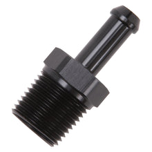 Load image into Gallery viewer, Edelbrock Hose Fittings Straight 1/2In NPT to 3/8In Barb Black Anodize
