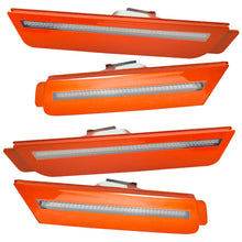Load image into Gallery viewer, Oracle 10-15 Chevy Camaro Concept Sidemarker Set - Clear - Inferno Orange Metallic (GCR)
