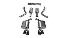 Load image into Gallery viewer, Corsa 15-17 Dodge Challenger Sport Cat-Back Dual Rear Exit with Twin 3.5in Black Pro-Series Tips
