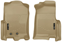 Load image into Gallery viewer, Husky Liners 2015 Ford Expedition/Lincoln Navigator WeatherBeater Front Tan Floor Liners
