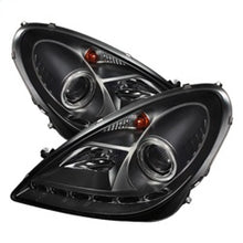 Load image into Gallery viewer, Spyder Mercedes Benz SLK 05-10 Projector Headlights Halogen Model- DRL Blk PRO-YD-MBSLK05-DRL-BK
