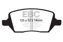 Load image into Gallery viewer, EBC 04-05 Buick Terraza 3.5 FWD Yellowstuff Rear Brake Pads
