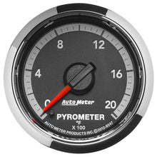 Load image into Gallery viewer, Autometer Gen4 Dodge Factory Match 52.4mm Full Sweep Electronic 0-2000 Deg F EGT/Pyrometer Gauge
