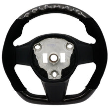 Load image into Gallery viewer, BLOX Racing Tesla Model 3 and Y Carbon/Alcantara Steering Wheel Black Stitching
